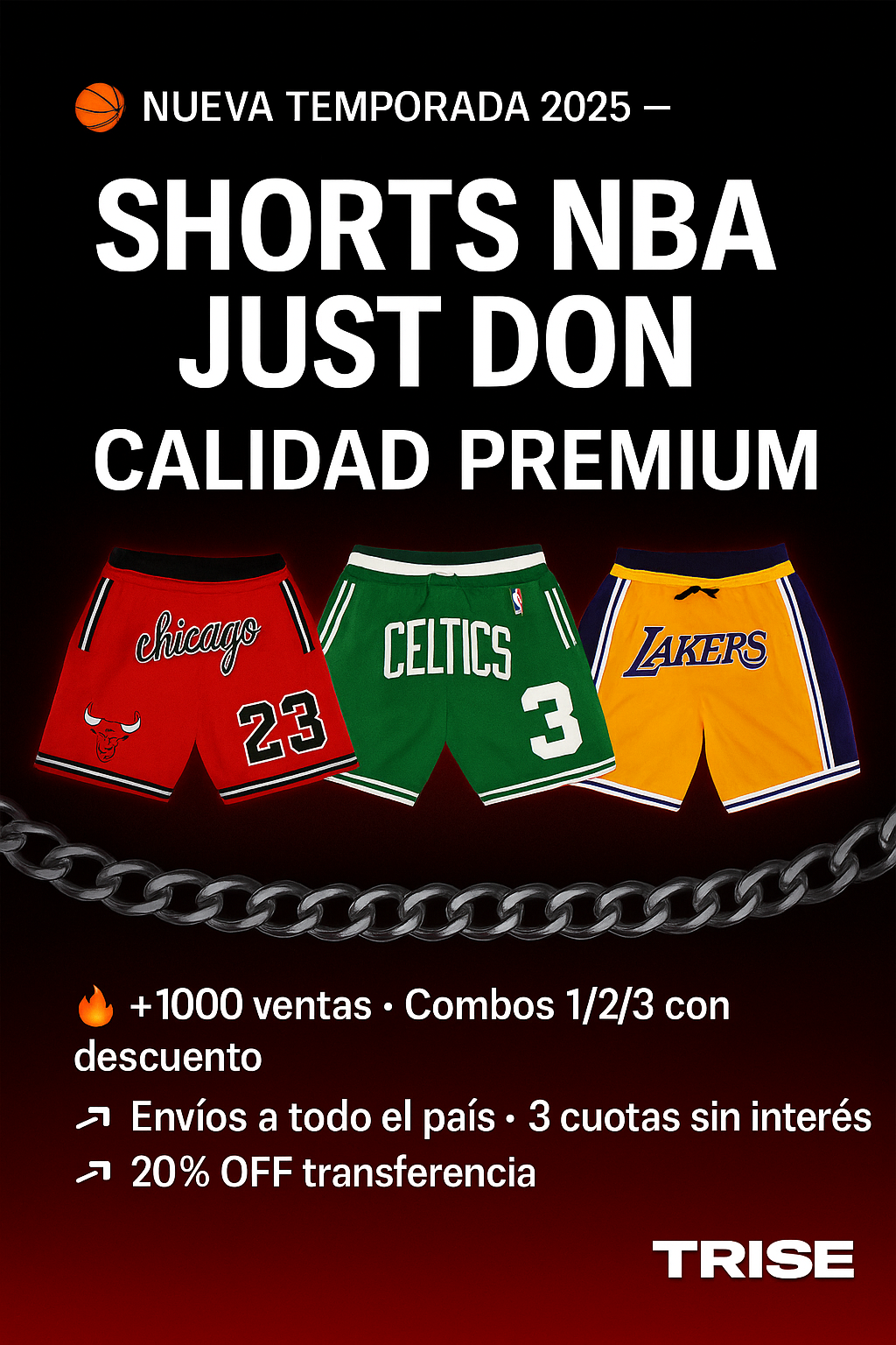 Shorts NBA TRISE - Categoría